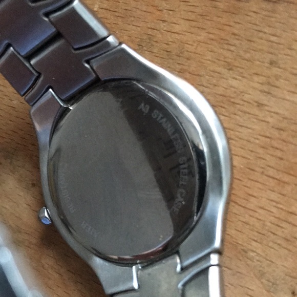 Beautiful Working Bulova black faced Daydate stainless steel watch - Picture 3 of 3
